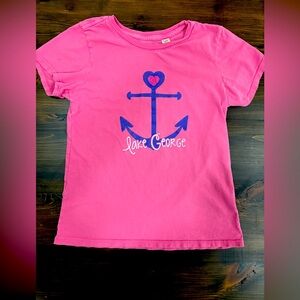 Pink Lake George Tee Shirt for Girls